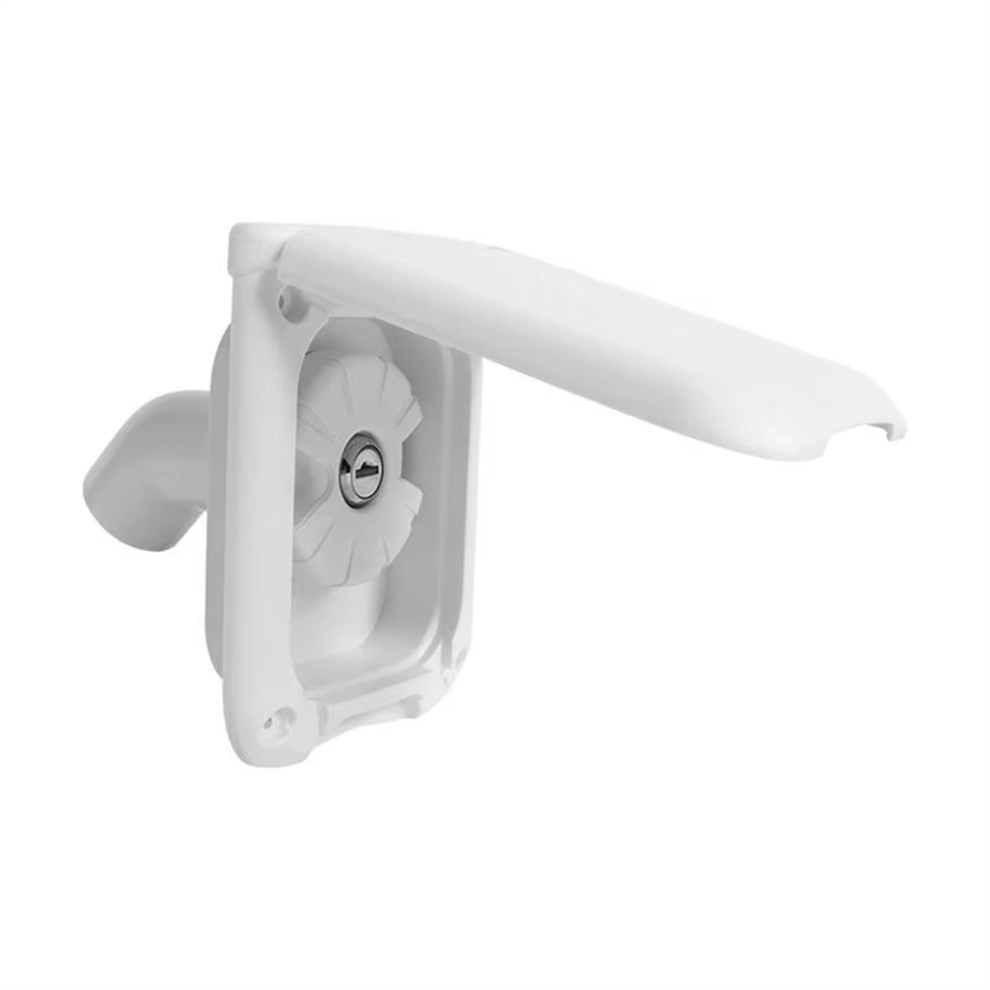 Water Inlet+Cover Rv Fresh Fill Hatch Inlet Filter Lockable Cover Trailer Tank White 4852145410079