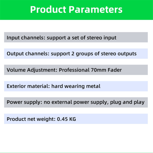 Passive Volume Controller No Noise Input and Output Sound Quality Lossless Mixer Adjustment 2