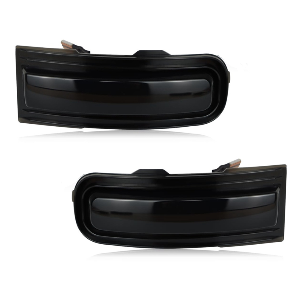 Smoked Lens Sequential Led Side Mirror Marker Lights For 2015-2022 Turn Signal Indicator Amber 4852145418792