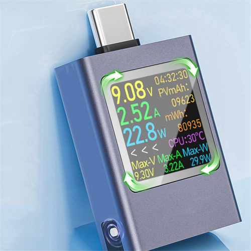 HDC-085C Color Screen Power Meter Tester Type-C PD3.1 Mobile Phone Charger Multi-Function 2