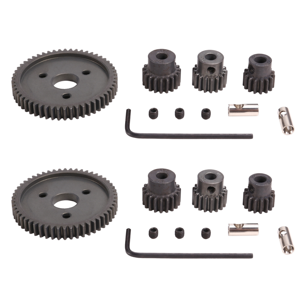 Saudism 32P 5Mm 15T Pinion And M0.8 11Mm 54T Big Gear Hardened Steel Motor For Slash E- Summit 1/10 Rc Car