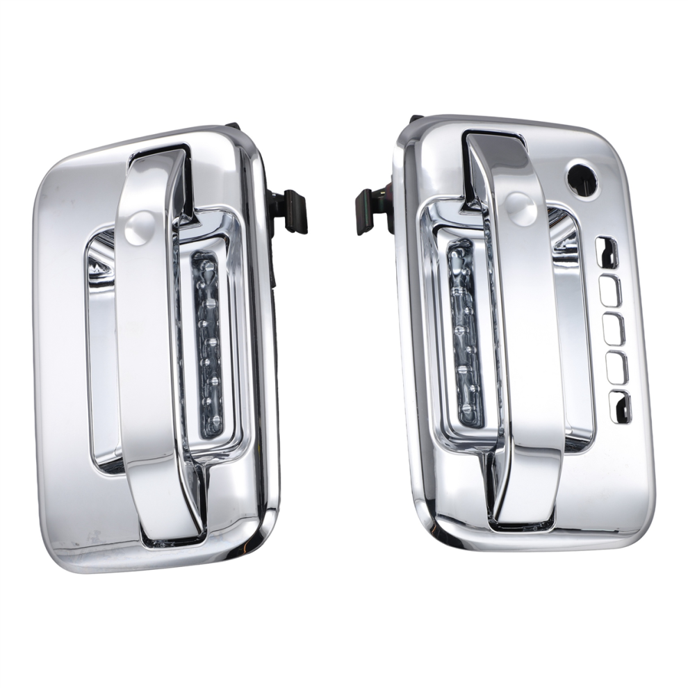 Front Left Right Exterior Door Handle W/Keyhole/With Keypad Hole For 2004-2014 9L3z-1522405- 9L3z-1626604-Aa 4852145426049