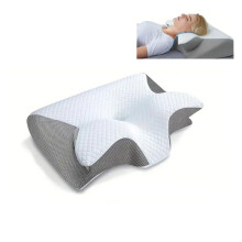 Novonell SnoozePillow The Most Comfortable Sleeping Pillow, Ergonomic Memory Foam Neck Pillow Ideal for Side, Back and Stomach Sleepers Gray