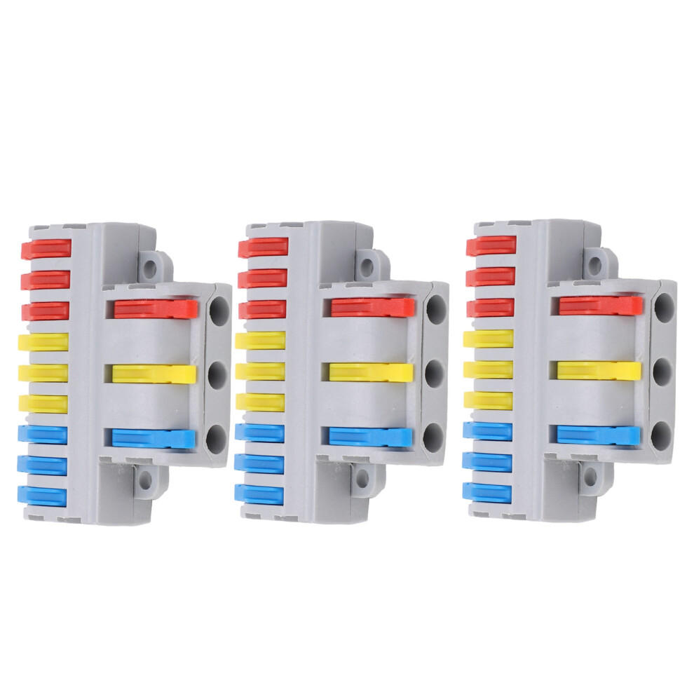 Spl-93 Lever Nut Type 9 In 3 Out Terminal Connector 5 Pack 4991333419323