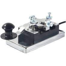 CW Morse Key Manual Telegraph for Shortwave Radio DIY Communication Teaching Aids 3.5MM