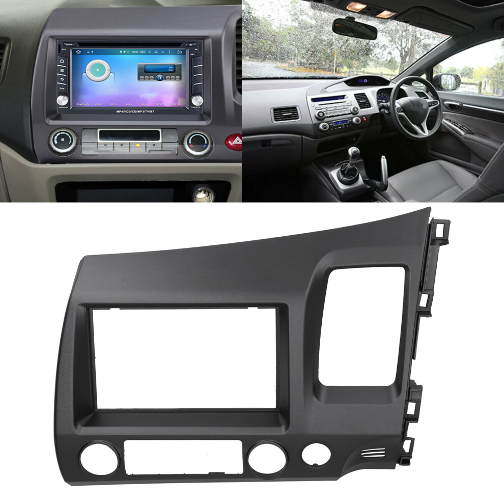 2Din Radio Fascia Frame For Honda Civic 2006-2011 Rhd Gray 4971333419554