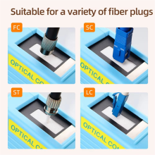A-550 Fiber Optic Cleaner Cassette End Face Cleaning Box Pigtail for SC/FC/ Tools C
