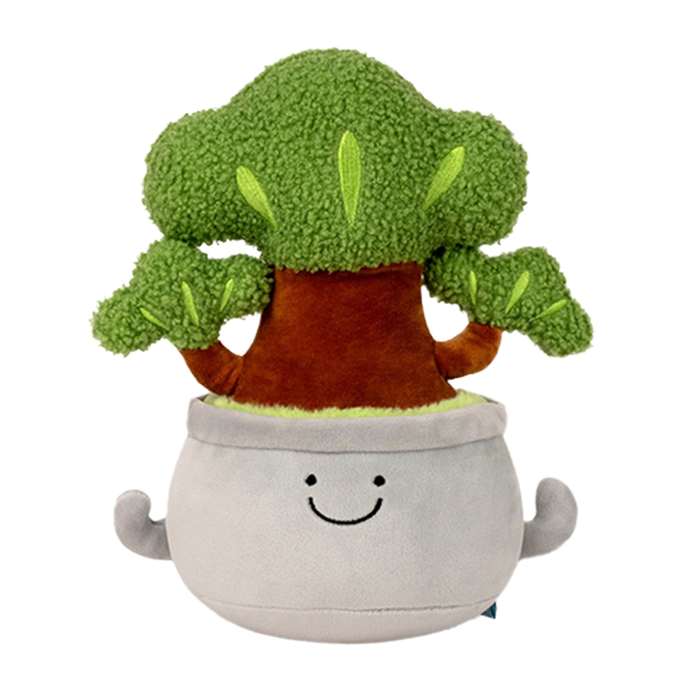 Saudism Simulation Potted Plants Plush Stuffed Toy Doll Flower Pillow Soft Bedside Decoration A