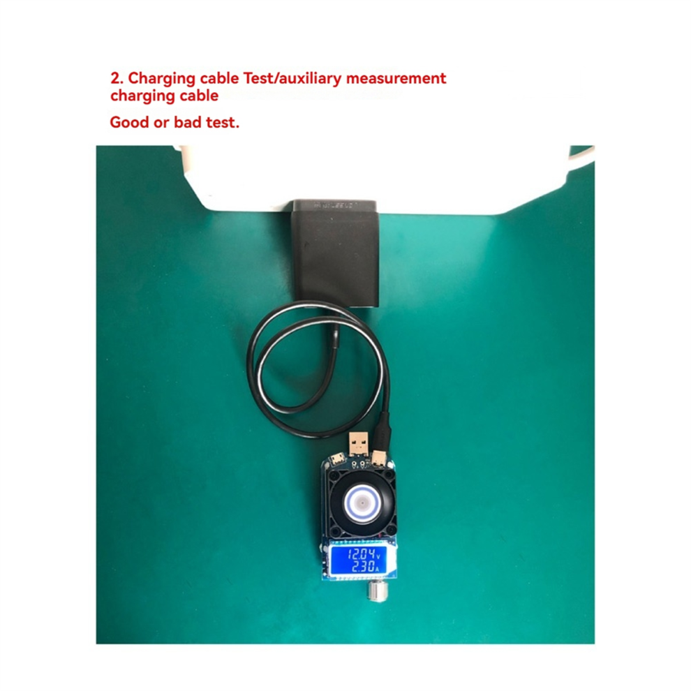 25W Usb Electronic Load Adjustable Constant Current Aging Resistor Battery Voltage Capacity Tester Voltmeter 4853150954749