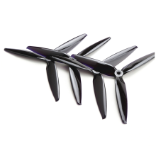 10Pairs 7inch Propeller 7X4X3 3 Blade CCW+CW PC for 8inch FPV RC Drone Black