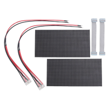 2Pcs P4 LED Screen Panel Module 256x128mm 64x32 Pixels 1/16 Scan Indoor SMD RGB Full Color Display