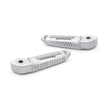 Motorcycle Accessories Rear Footrests Foot Rest Pegs Pedal for Street Triple 765R 765RS 2020-2025 Silver