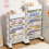 Storage Racks Bookshelves Movable Multi-Layer Shelves Desktop Baskets 6 Layers 7
