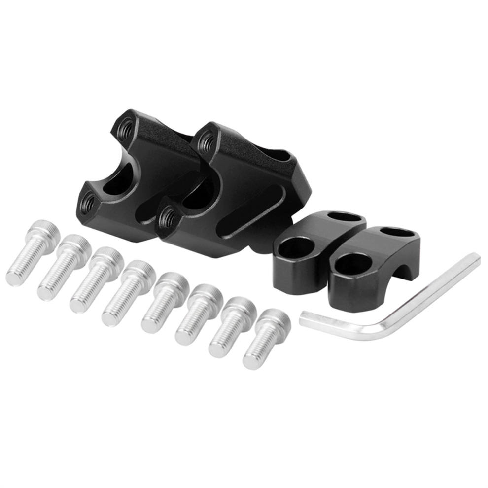 Motorcycle 22Mm Handle Riser Bar Kit Height Increasing Base Increase And Backward Shift For Black 4853150962669