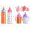 My Doll Feeding Set 6 Piece for Toy Stroller with 2 Pacifier 6