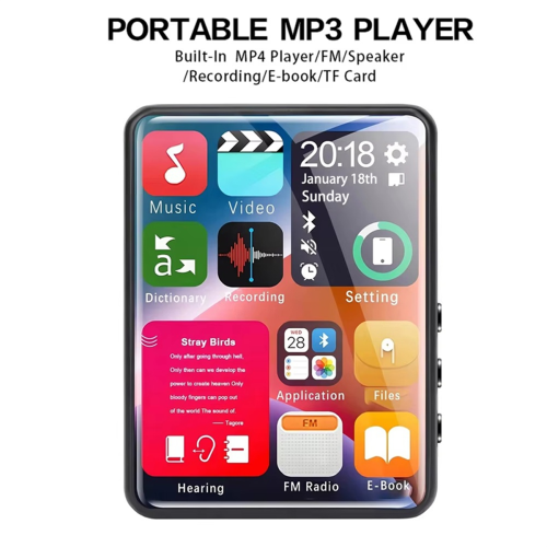 2.4 Inch Full Screen Touch Mp3 Player with 4GB Memory Bluetooth Mp4 Built-in Speaker E-Book Video 2