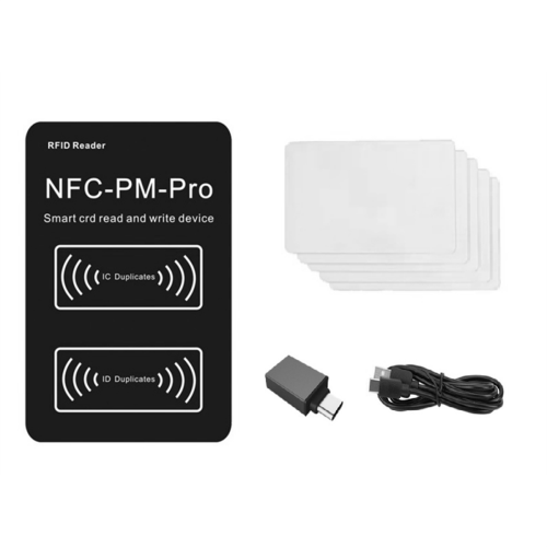 RFID Smart Chip Reader PM PRO Decoder+5XUID Card NFC Key Copier 13.56Mhz 125Khz Badge Write Token ID IC Tag Clone 1