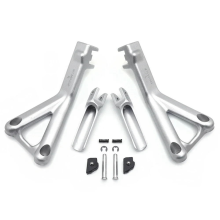Motorcycle Rear Passenger Foot Peg Bracket Pedal for Panigale V4/S 2018-2022 Parts Silver