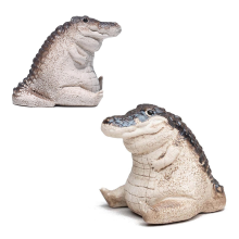Small Alligator Statue Ornaments Garden Courtyard Animal Alligatore Mini Resin Decoration
