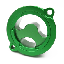 For KLR650 KLR 650 1987-2022 Motorcycle Oil Filter Cover Cap CNC Aluminum Accessories Green