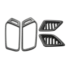 Carbon Fiber PVC Dashboard Air Vent Outlet Cover Trim for Accord 2018-2022