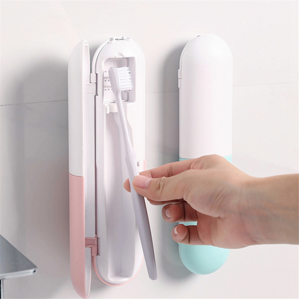 Saudism Portable Uv Toothbrush Travel Rechargeable Sterilizer Box Cleaner Holder For Electricmanual Toothbrush-A