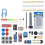 For R3 Development Board 400 Hole Kit Switch Breadboard Sensor Obstacle Avoidance Module LED Lights Loose Parts,A 5