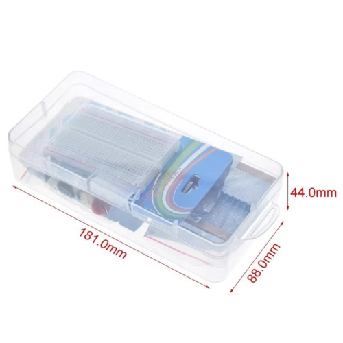 For R3 Development Board 400 Hole Kit Switch Breadboard Sensor Obstacle Avoidance Module LED Lights Loose Parts,A 2