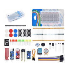 For R3 Development Board 400 Hole Kit Switch Breadboard Sensor Obstacle Avoidance Module LED Lights Loose Parts,A