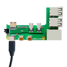 For Zero 2W to PI5 Expansion Board with Cable Pi5 Interface Adapter USB HUB RJ45 HAT