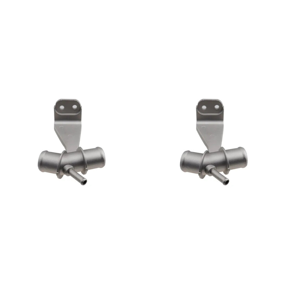 2Pcs Aluminium Car Engine Coolant Water Outlet Pipe 1657722030 16577-22030 For 09-17 1.8L L4 4853150984906