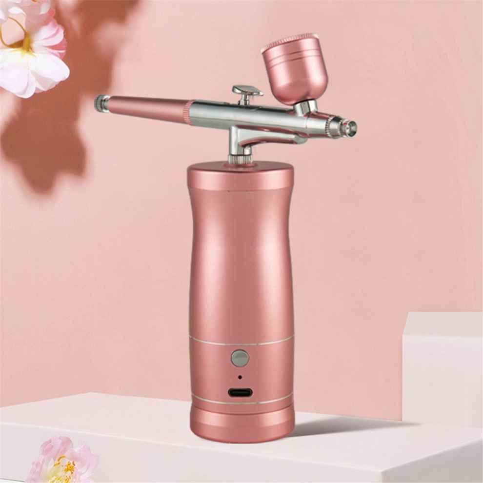 Airbrush Kit Handheld Rechargeable Compressor Set For Nail Art Barber Makeup Painting 4853150982025