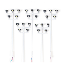 5PCS HO Scale Model Lighting Tower 3V Train Light Railway LED Plaza Lamps Building Scenery Layout Accessories
