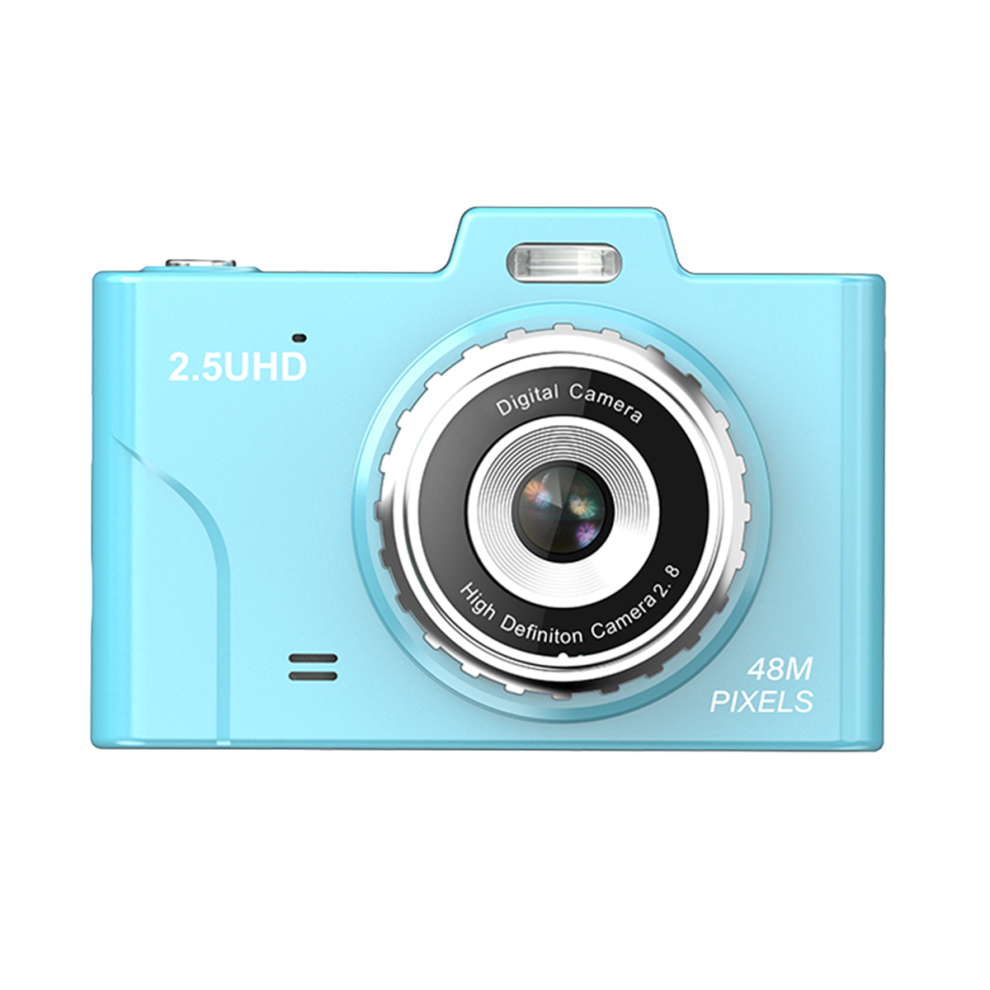 1080P Kid Camera 48Mp Dual Lenses 8X Optical Zoom Mini Ccd 2.8In Tft Screen Great Gift For Boys Girls Kids- Blue 4853150981325