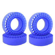 4PCS Silicone Rubber Insert Foam Tire Fit for 1.9 Inch Wheel Tires 108mm 1/10 RC Crawler Car-Blue