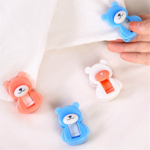 30PCS Bear Quilt Holder Needleless Sheet Cover Anti-Run Dual Card Clip Cartoon Anti-Slip Buckle