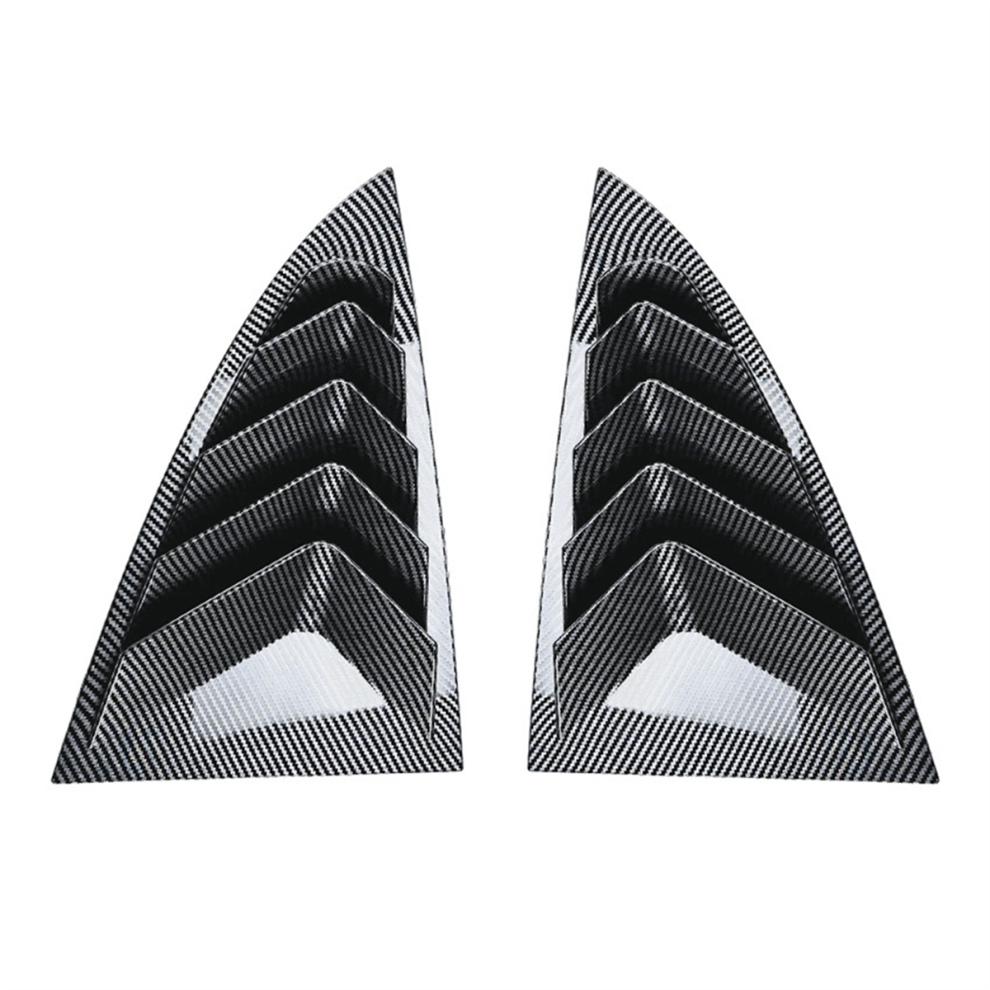 For 2024+ Rear Side Window Louvers Air Vent Scoop Shades Cover Blinds Spoiler Carbon Fiber 4853150987457