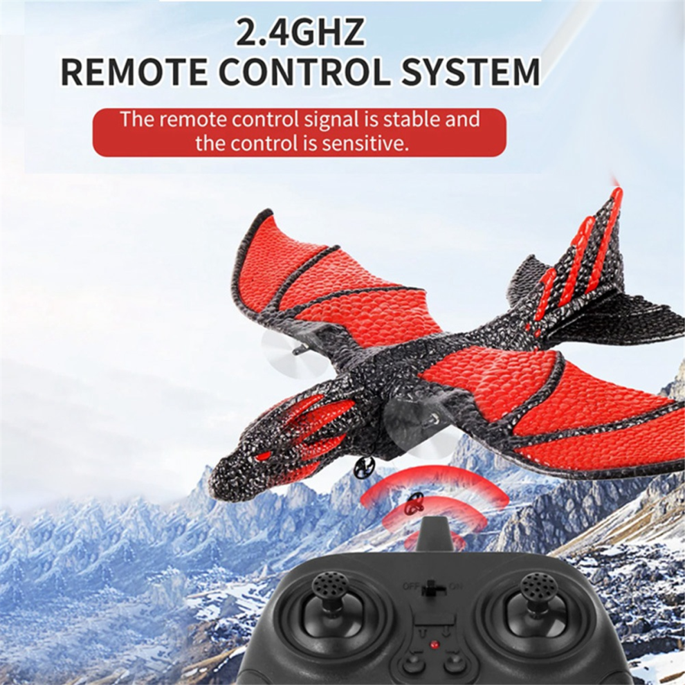 Saudism Rc Plane 2.4G Simulated Flying Dragon Aircraft Remote Control Model Glider Airplane Epp Foam Toys Gift For Kids