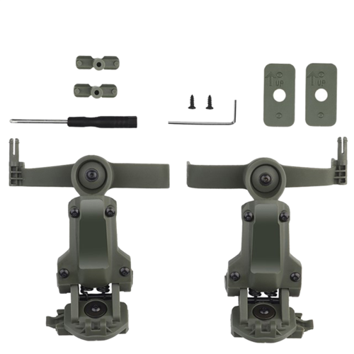 Helmet Rail Adapter for COMTAC3 Accessories Headset Mount Fit Ops Core ARC MLOK Rail-Green 1