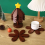 Kitchen Insulation Mat Christmas Tree Shaped Solid Wood Dining Table Anti Scalding Coasters Pot Home Decoration B 6