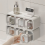 Wall-Mounted Kitchen Salt MSG Seasoning Condiment Storage Box Home Integrated Multi-Grid Jar Set A 4
