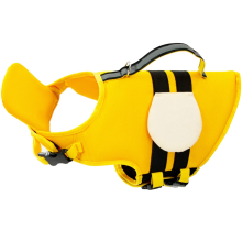 Dog Life Jacket Pet Vest Swimsuit Big Collar Harness Swimming Summer Swimwear Clothes Cute Bee L