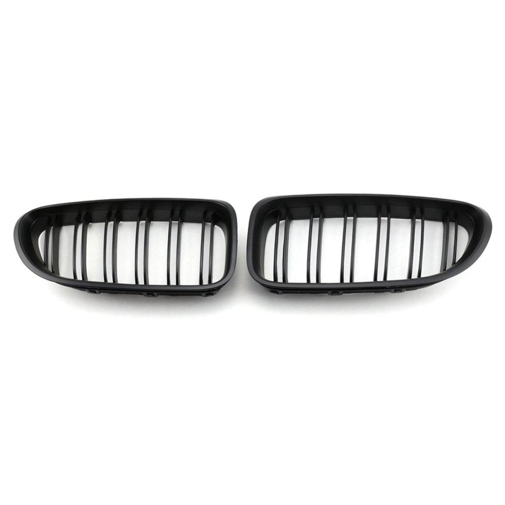 Car Front Kidney Double Line Grille Sport Grill Replacement For F06 F12 F13 M6 650I 640I 2012-2018 Black 4853150994578