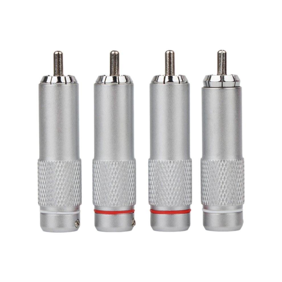 4Pcs Plug Connector Audio Terminal For Diy Hifi Cable Speaker Accessories 4853150994196