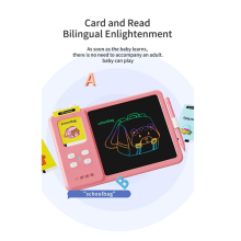 Children'S Painting Lcd Writing Tablet Visual Text Learning Machine Toys Speaking Kids Drawing Board Blue