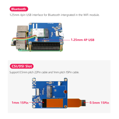 MPW7AC for 5 PCIE to M.2 E-Key WiFi7 Module with Case BE200 Support TPU,WiF6E AX210,AX200 Adapter 2