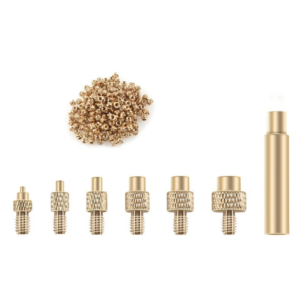 Heat Insert Nut Iron Tip M2-M8 Brass Thread Embedded Kit Insertion Tool With M3 For 3D Printer Soldering 4853150999184