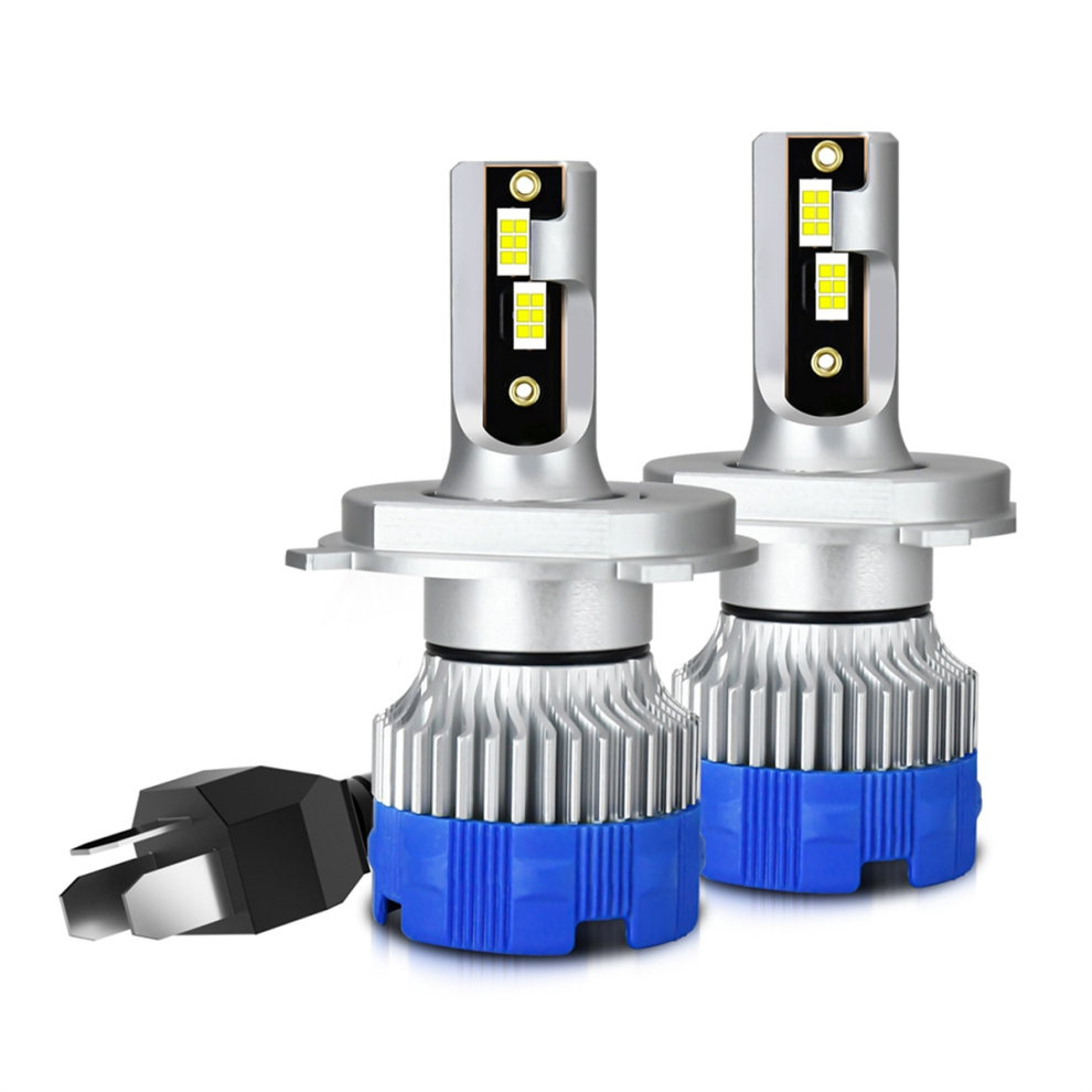 H4 Led Fog Bulbs, Car Head Canbus 50W 5000Lm 6000K Cool Drl Replacement For Cars Light/White 4853150997951