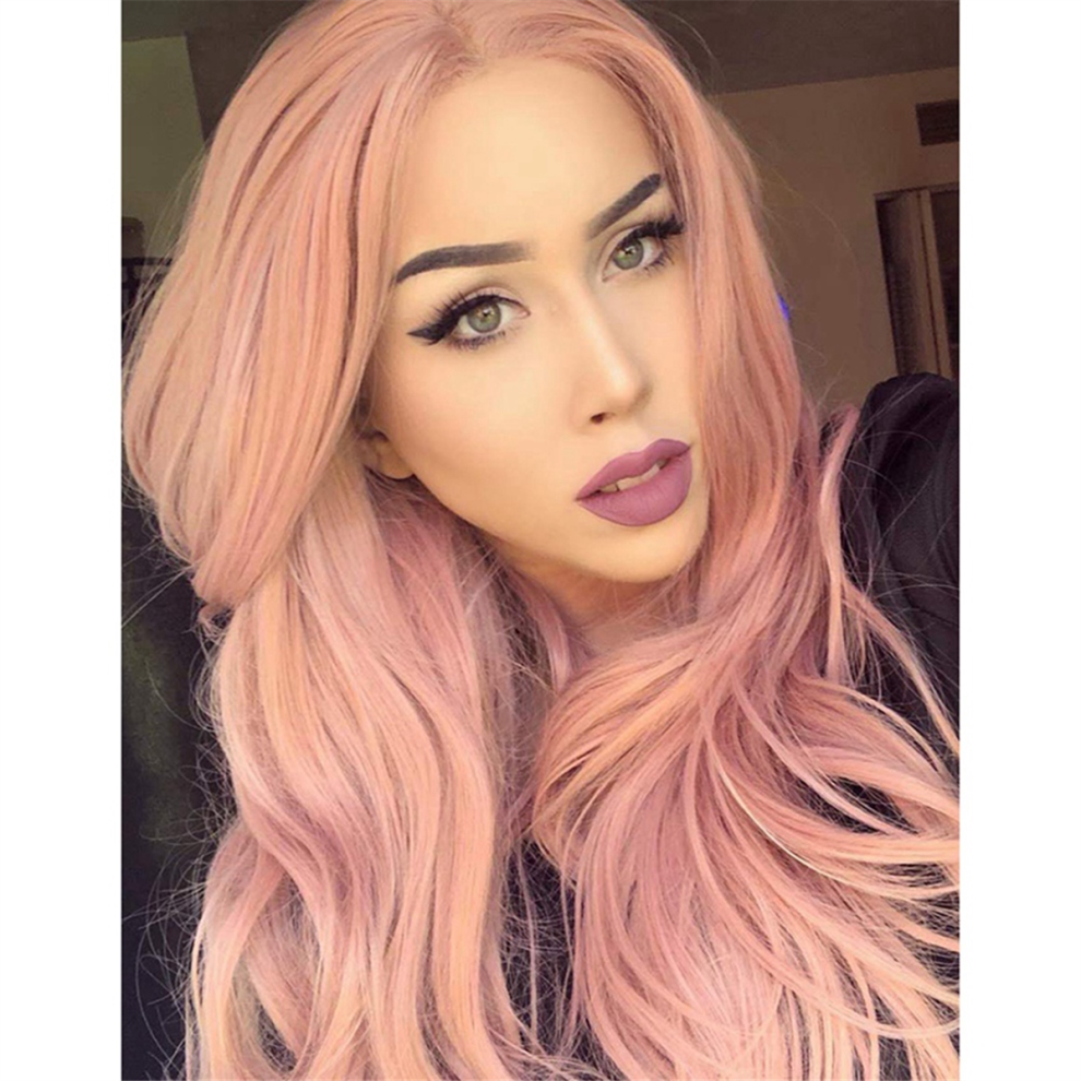 Saudism Unisex Cosplay Wig Rainbow Long Curly Wigs Fashion Costume Hair Anime Full Wavy Party 70Cm