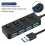 4-Port Button USB3.0 HUB Switch USB Splitter1 to 4 Hub Type-C Extender for Laptop Computer Accessoriess,A 10